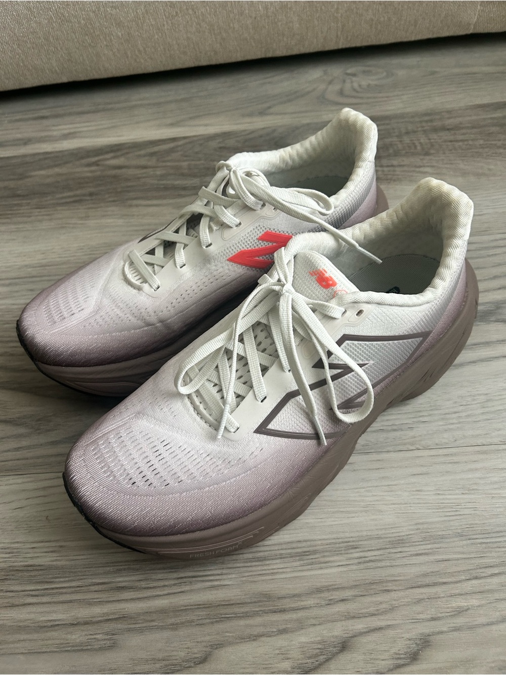 New Balance Fresh Foam x 1080 v14. EarthShadow w/Reflection&UrgentRed. Size 10-D
